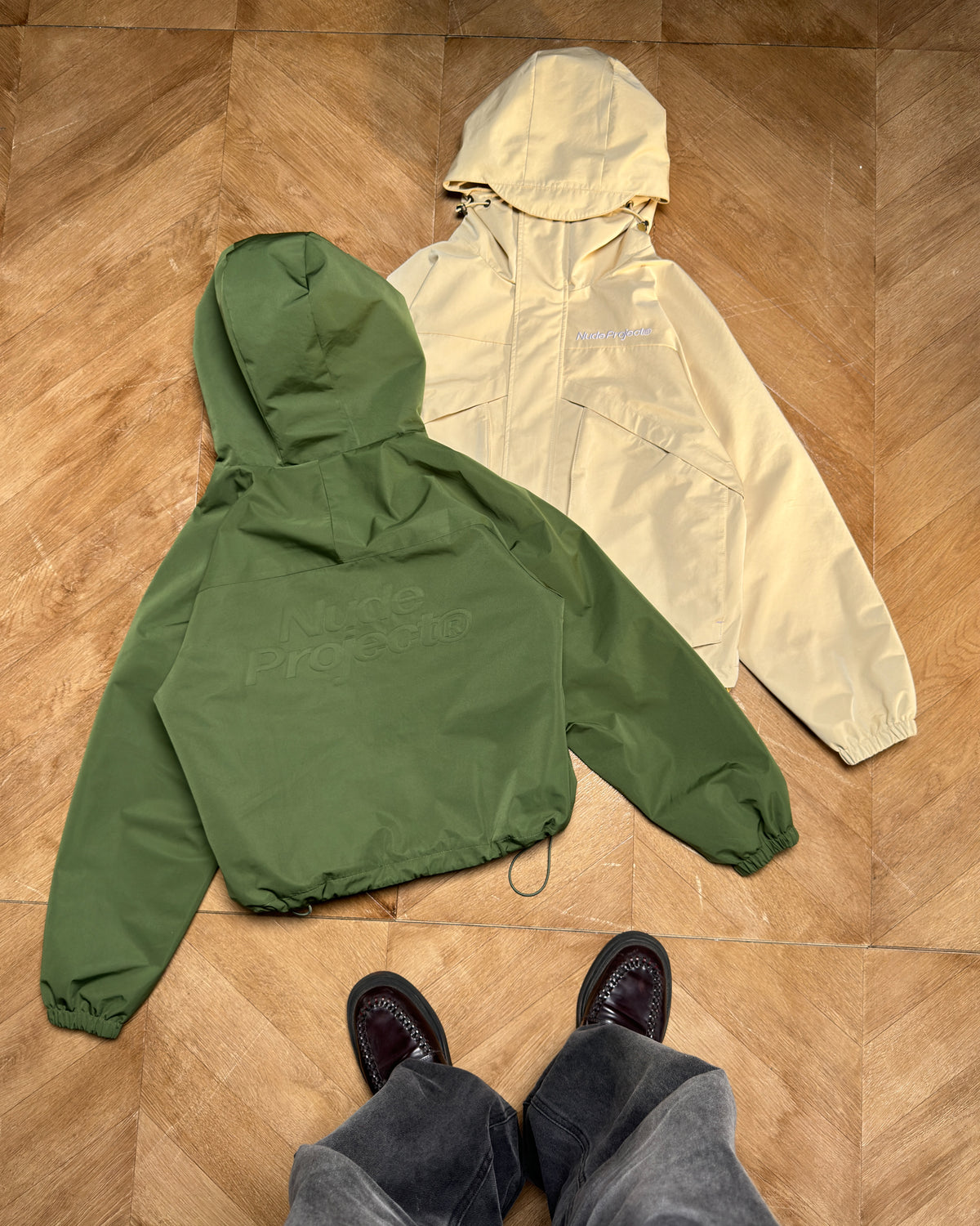MILESTONES WINDBREAKER JACKET KHAKI