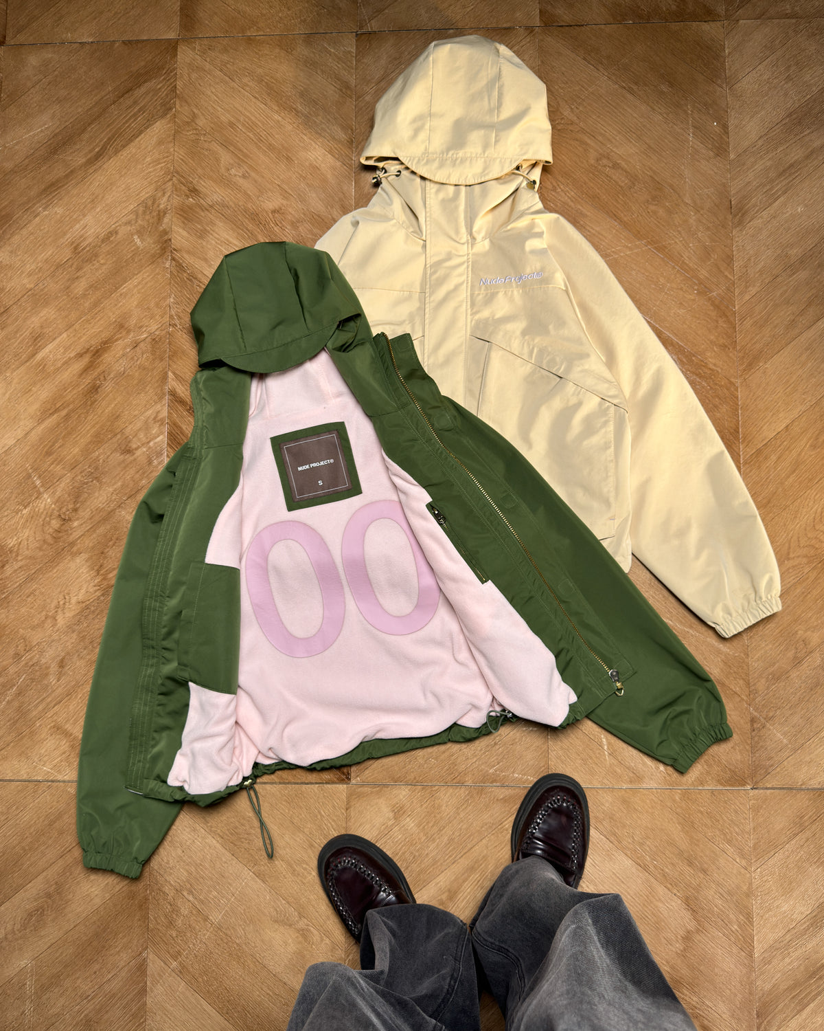 MILESTONES WINDBREAKER JACKET KHAKI