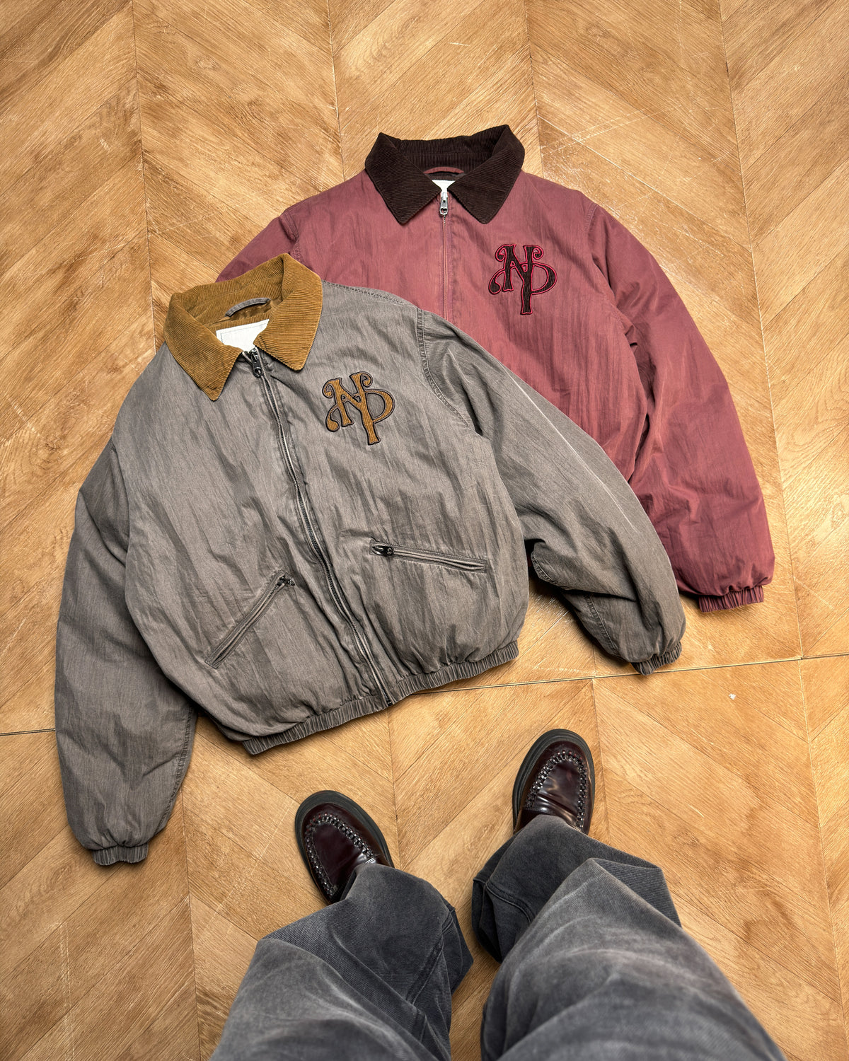 "Not Working" Jacket Burgundy