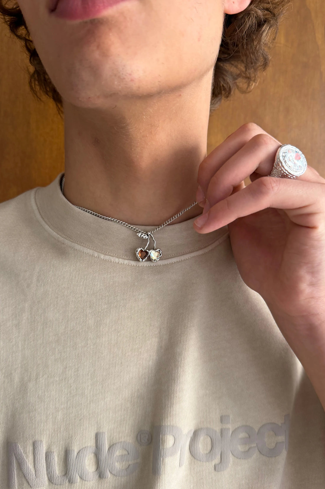 Hearts Necklace Silver