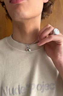 Hearts Necklace Silver