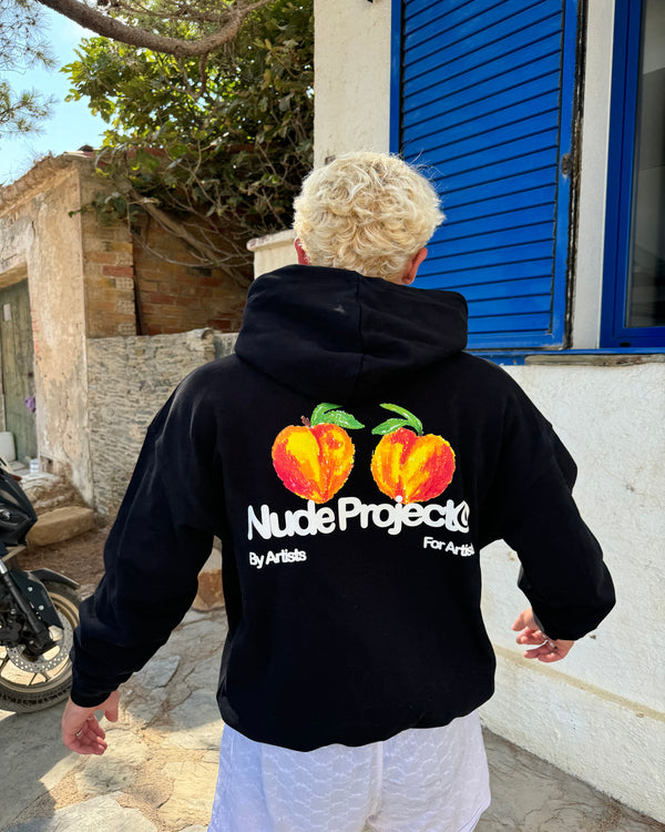 SUDADERA NEGRA PESSEGO