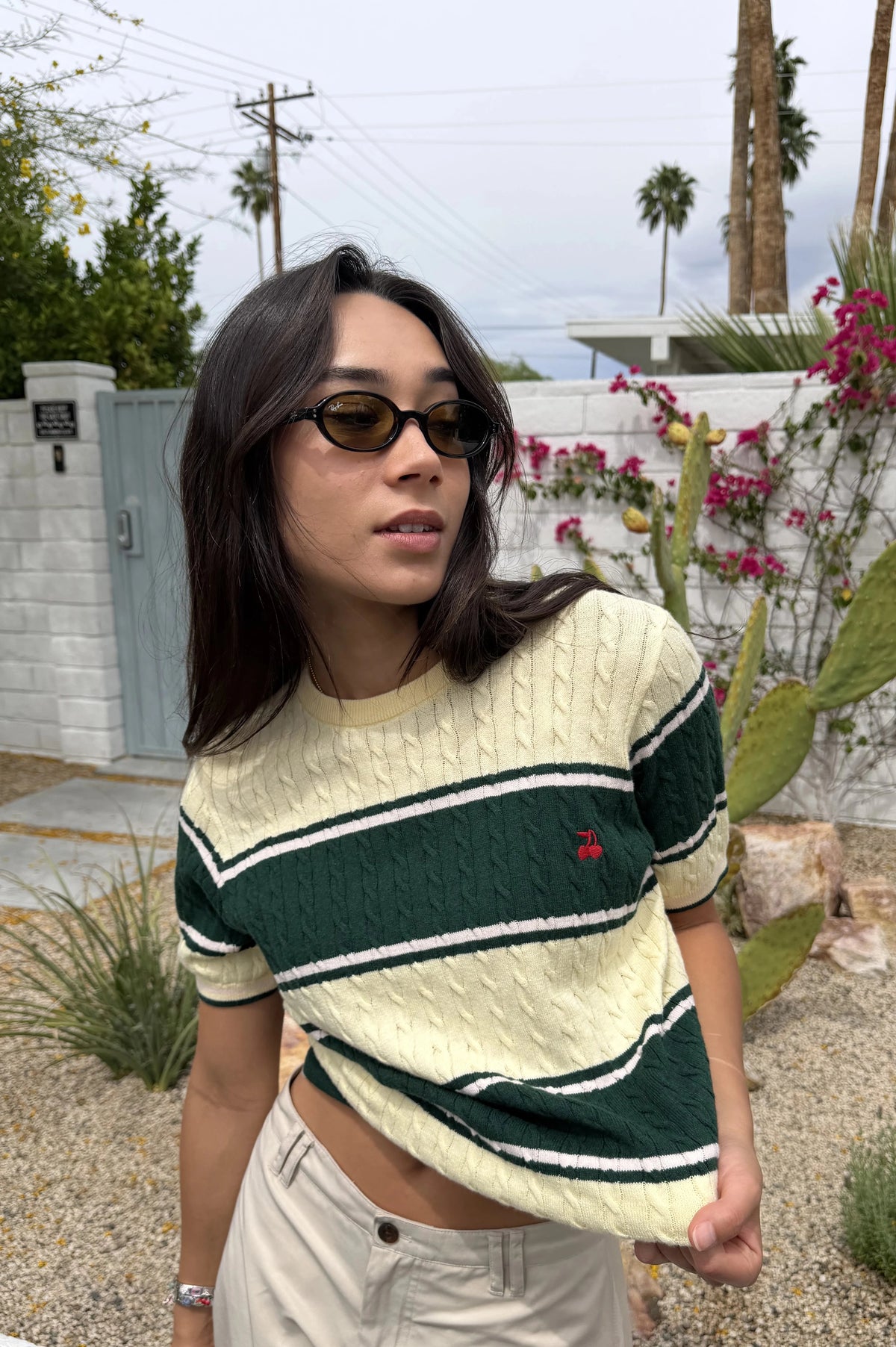 Costa Knit Tee Green