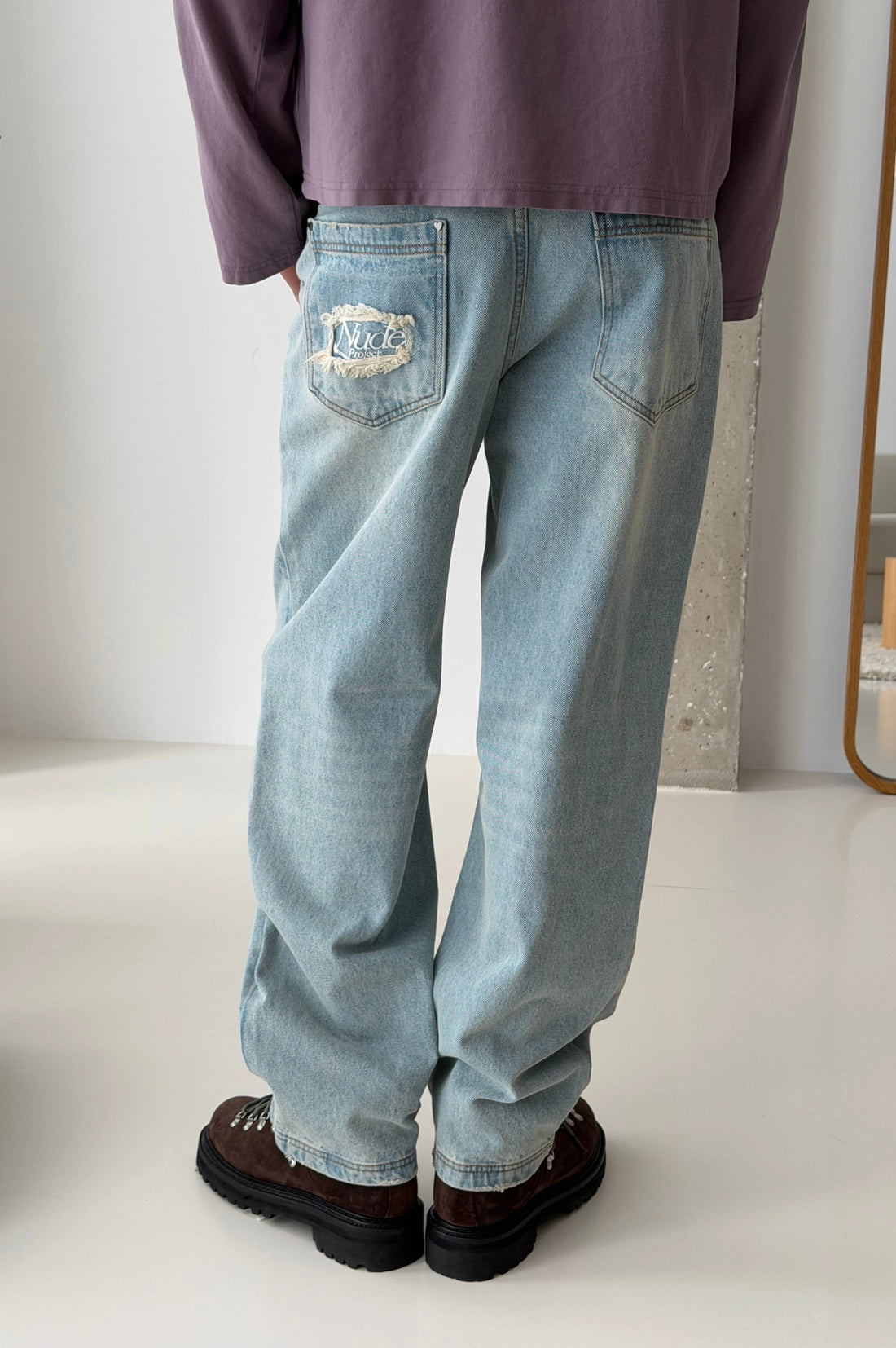 Basic Straight Jeans Light Blue