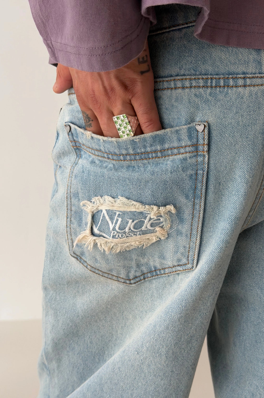 Basic Straight Jeans Light Blue