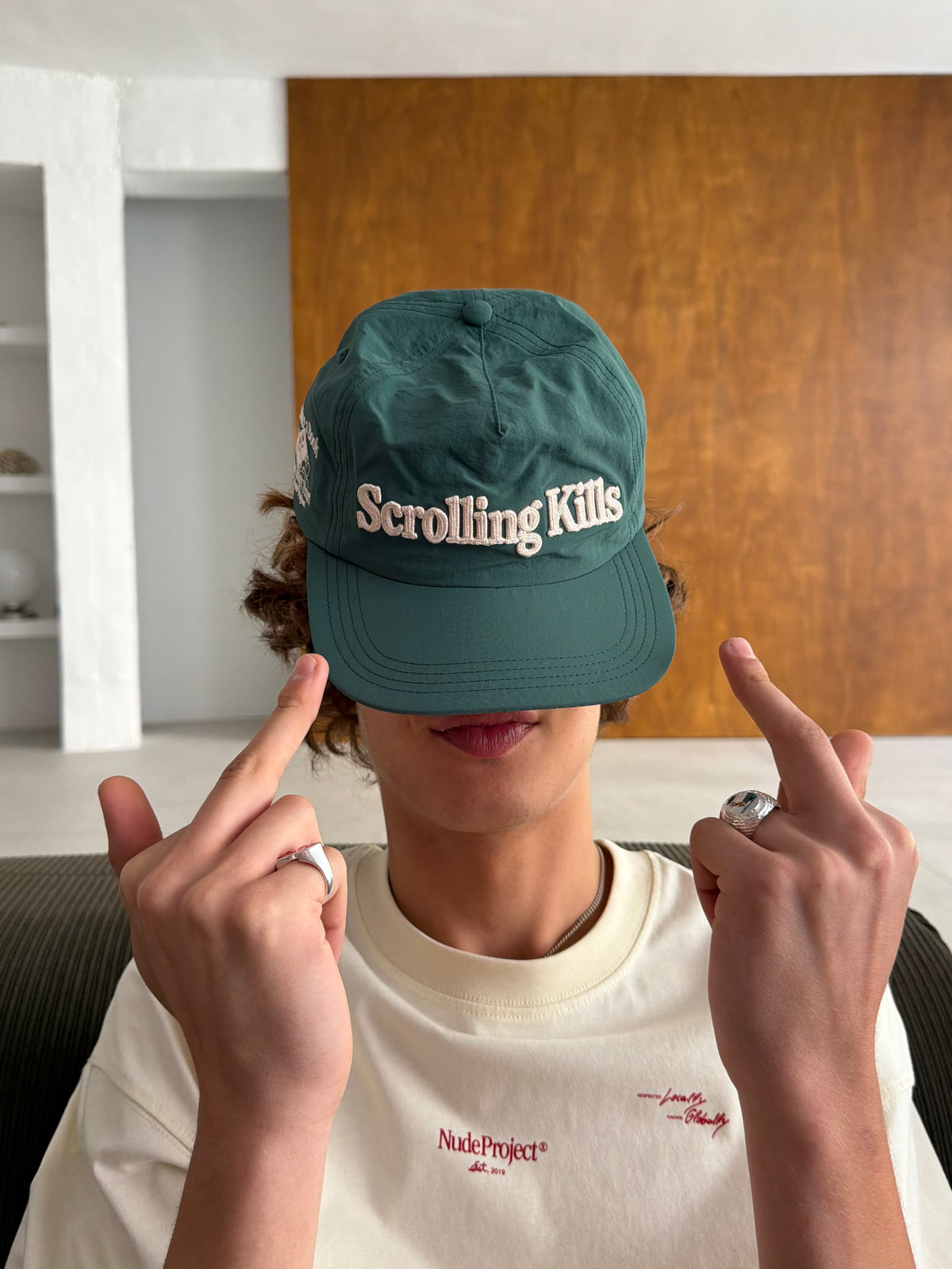 Scrolling Cap