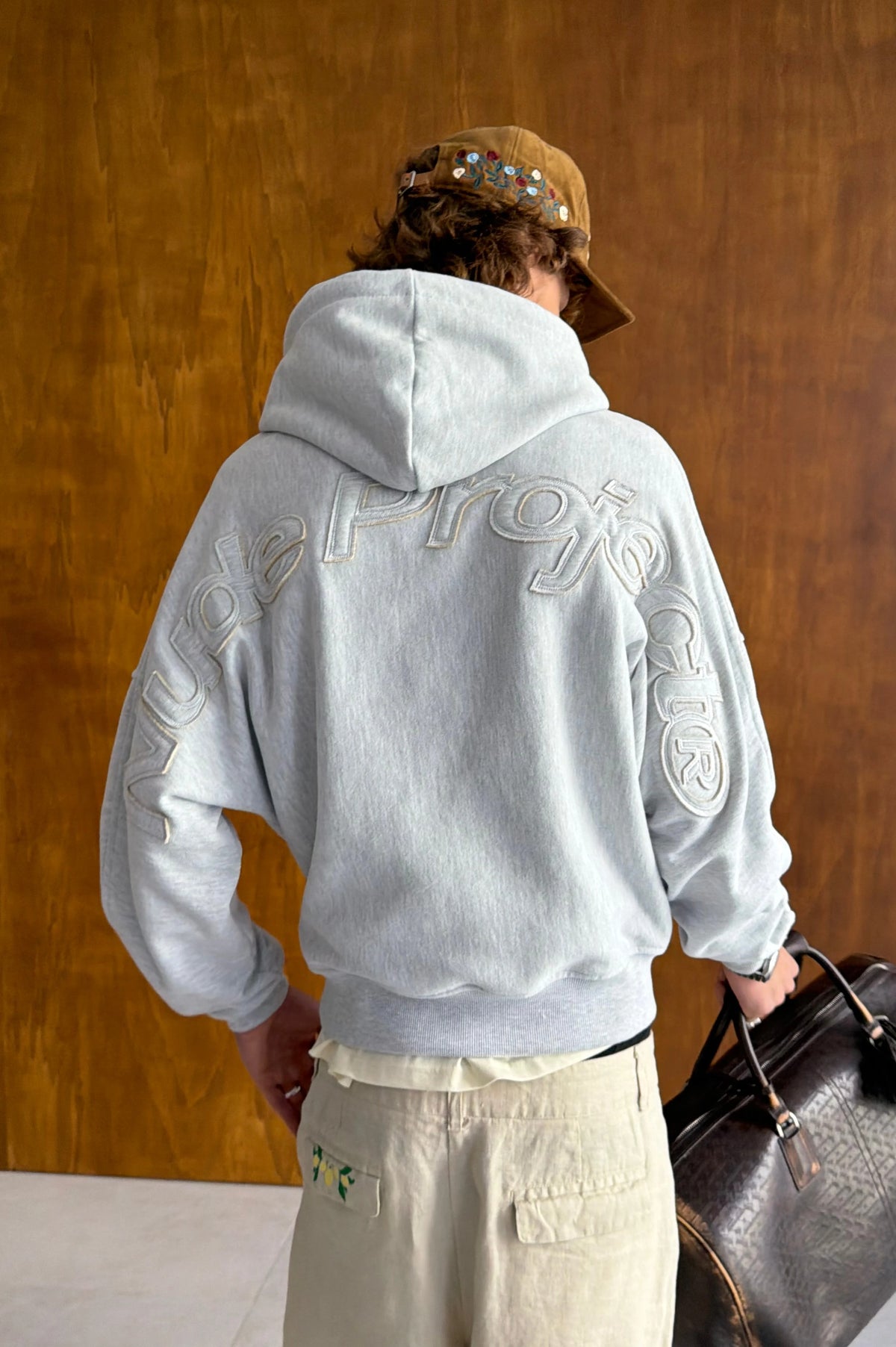 Marble Hoodie Grey Melange