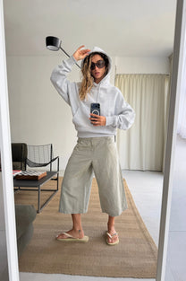 Marble Hoodie Grey Melange