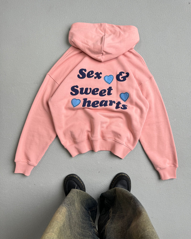 "PLEASURES" HOOD PINK