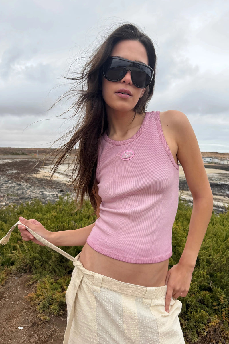 Regina Tank Top Washed Pink