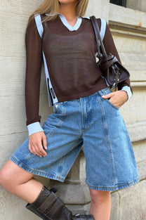 Denim Jorts Blue