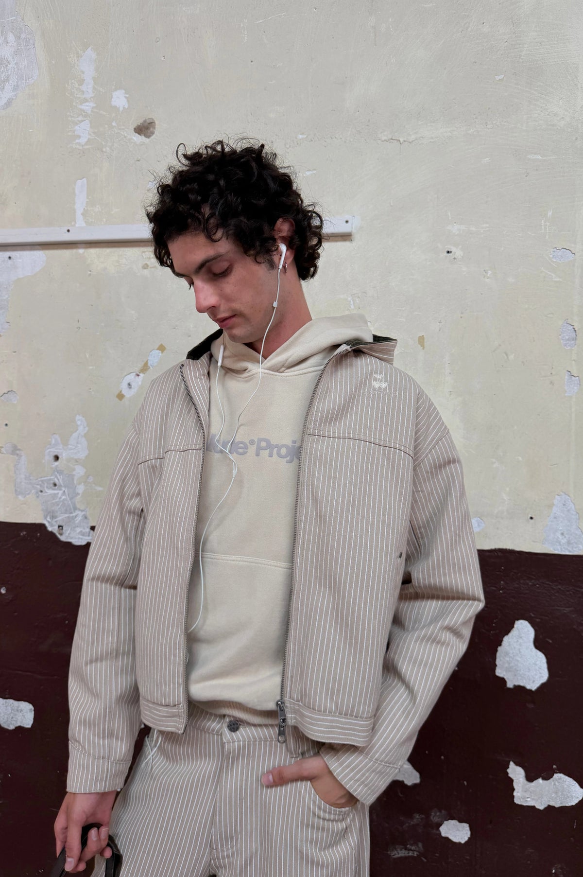 Worker Jacket Canvas Beige