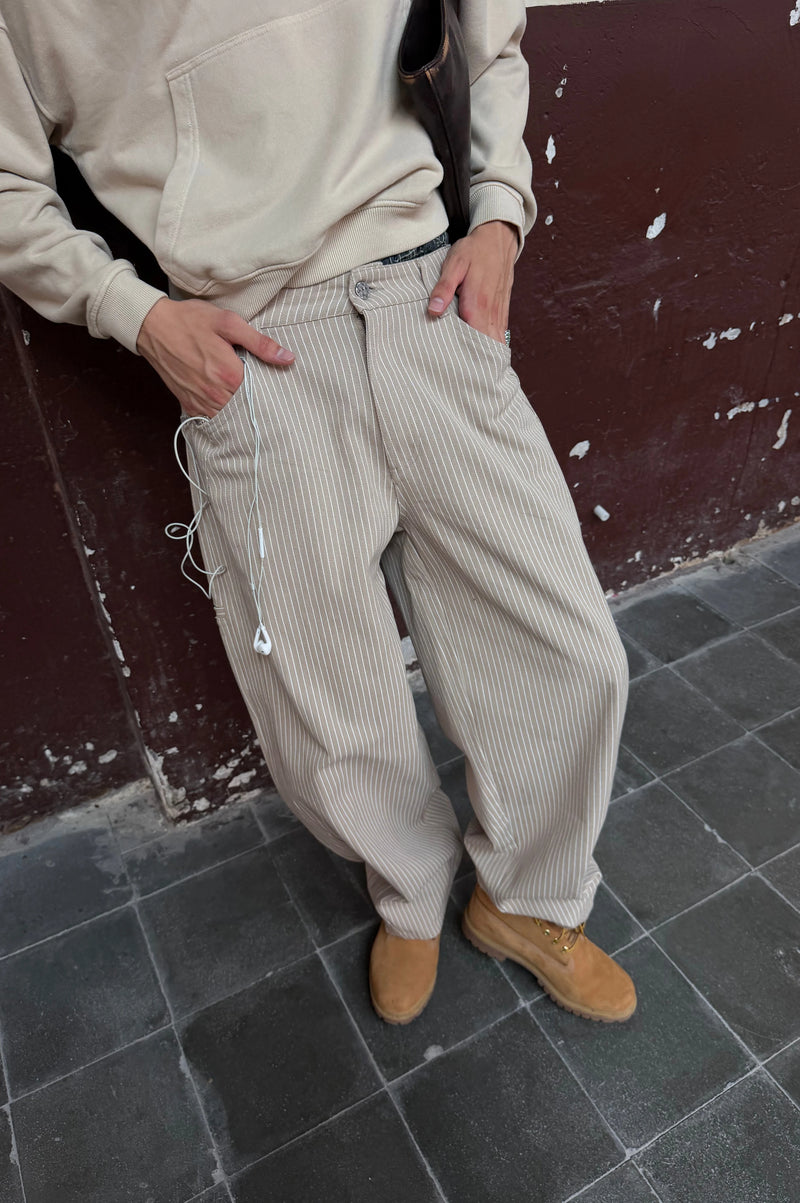 Worker Carpenter Pants Beige