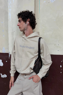 Box Logo Hoodie Ivory
