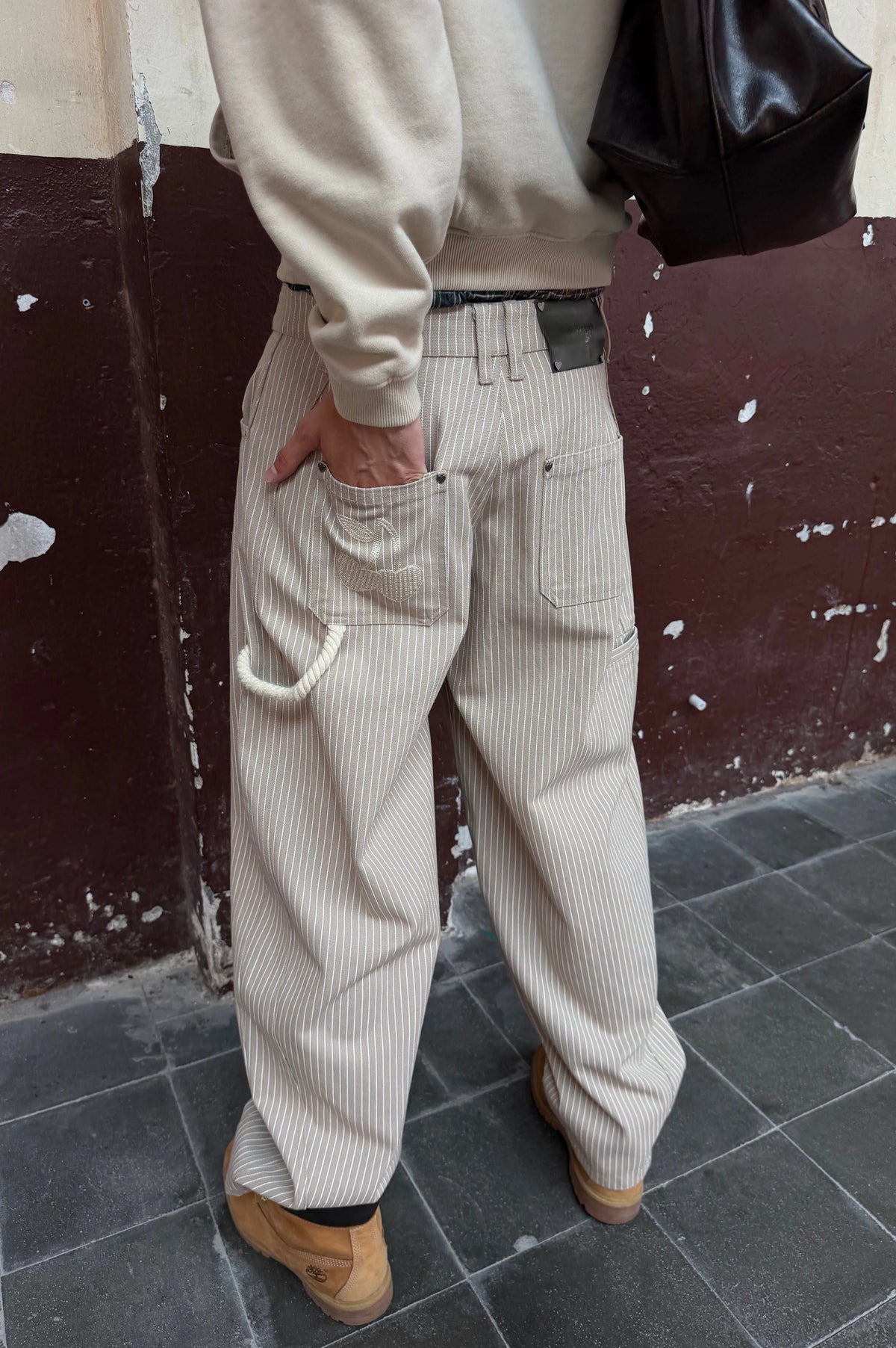 Worker Carpenter Pants Beige