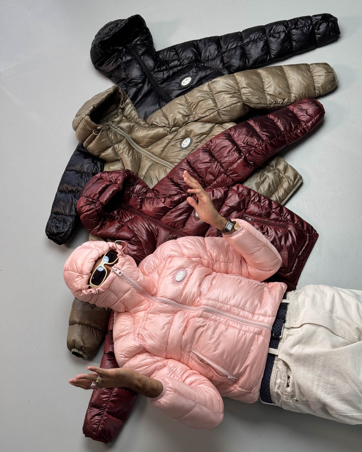 ICONIC PUFFER JACKET PINK