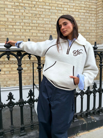 Teddy Quarter-Zip Marshmallow
