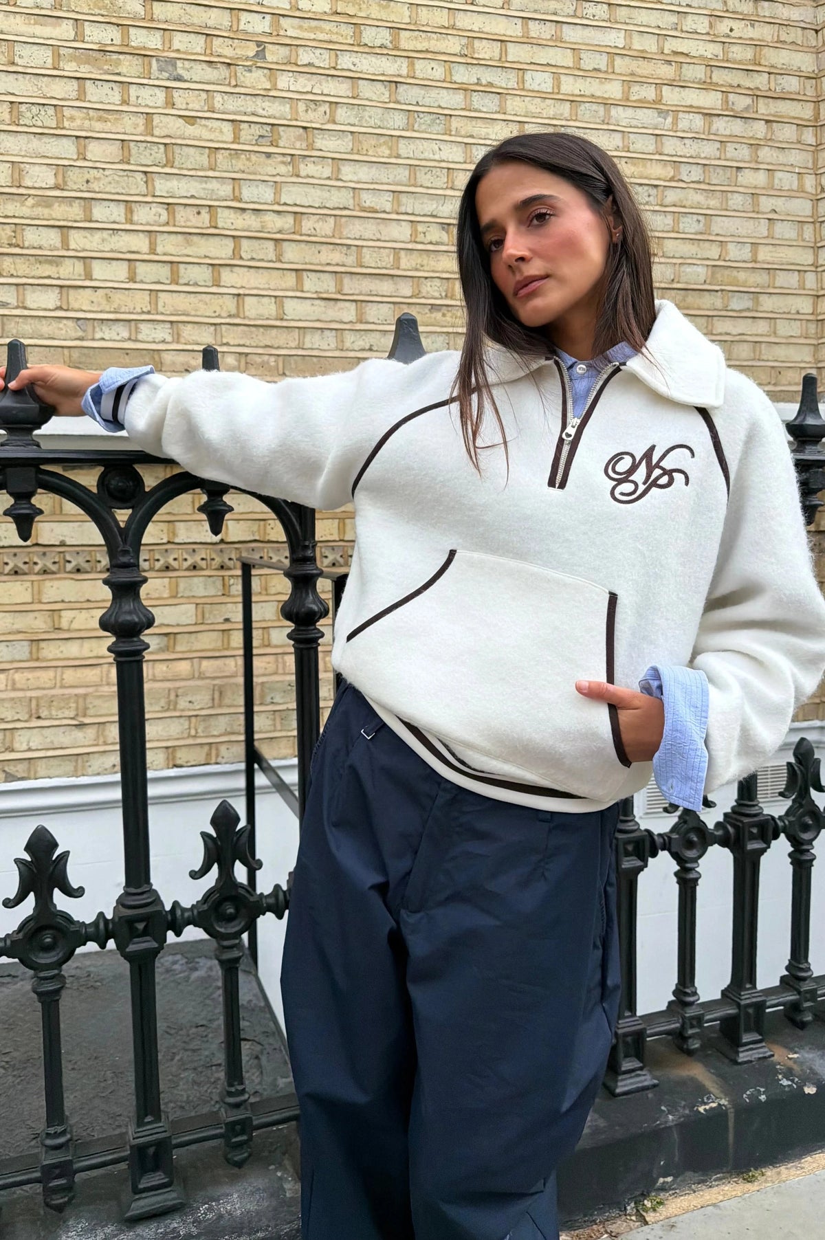 Teddy Quarter-Zip Marshmallow