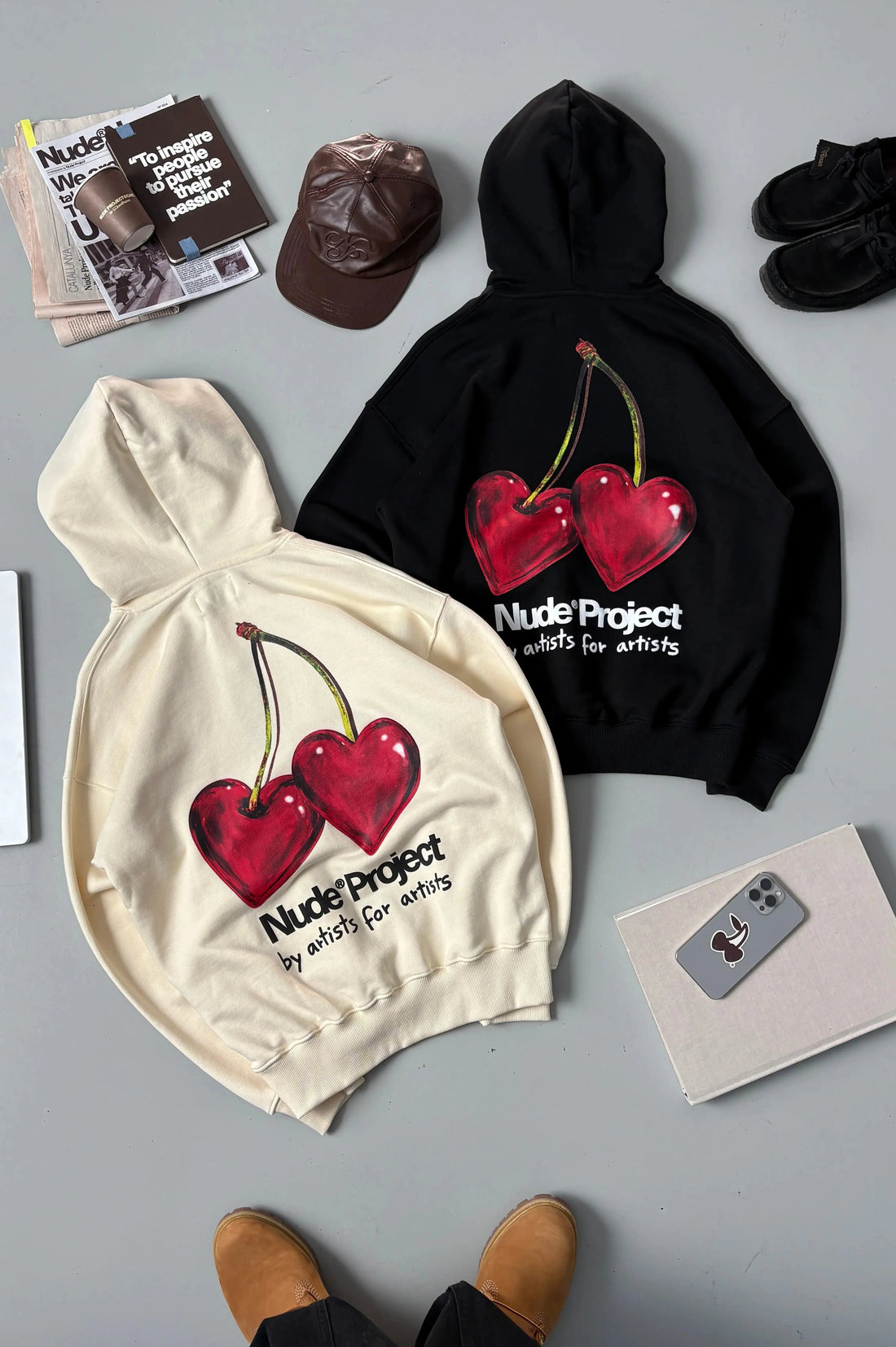 Juicy Cherry Hoodie Marshmallow