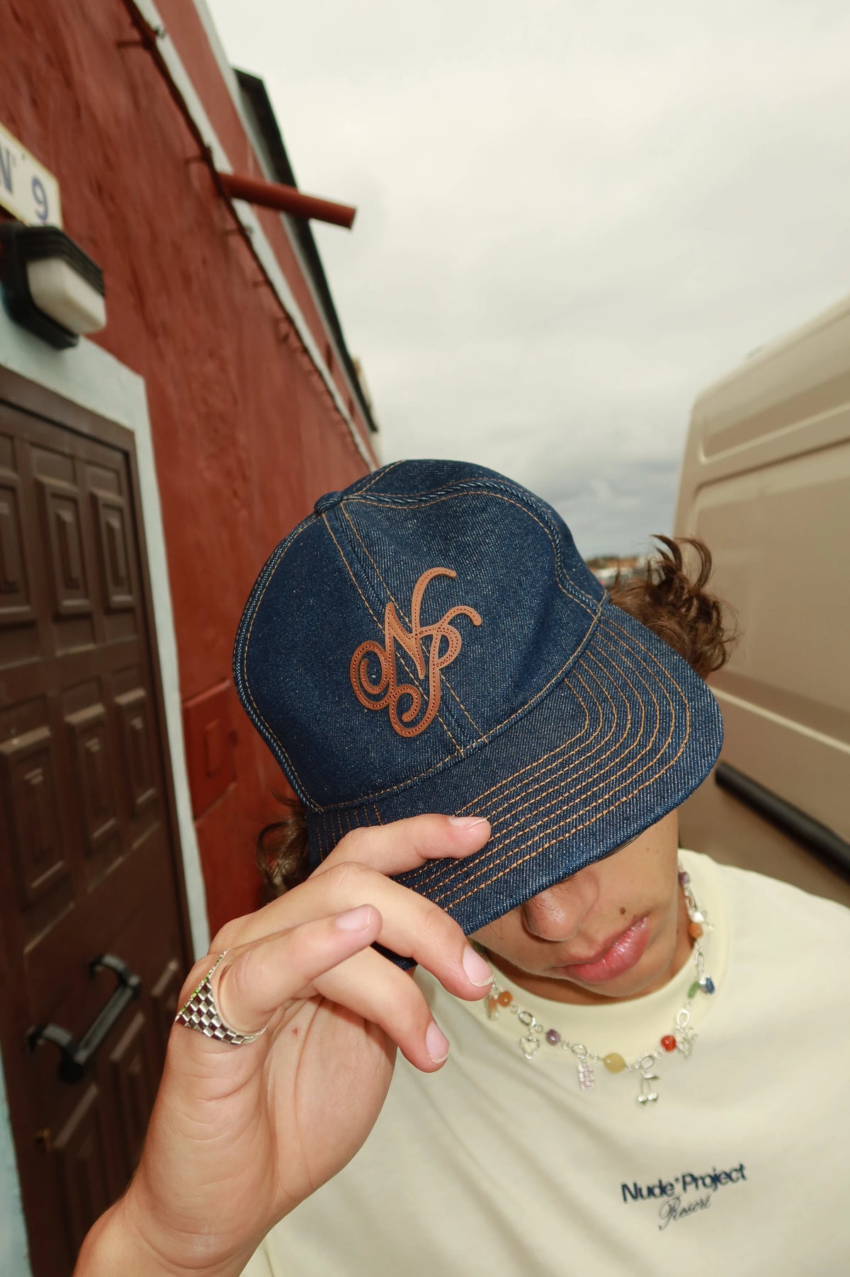 Script Denim Cap