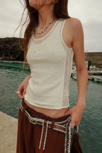 Cady Tank Top Ivory