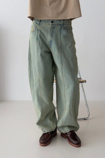 Barrel Jeans Acid Wash