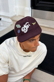 Script Cap Burgundy