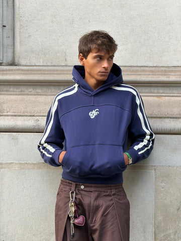 Ying Yang Hoodie Blue