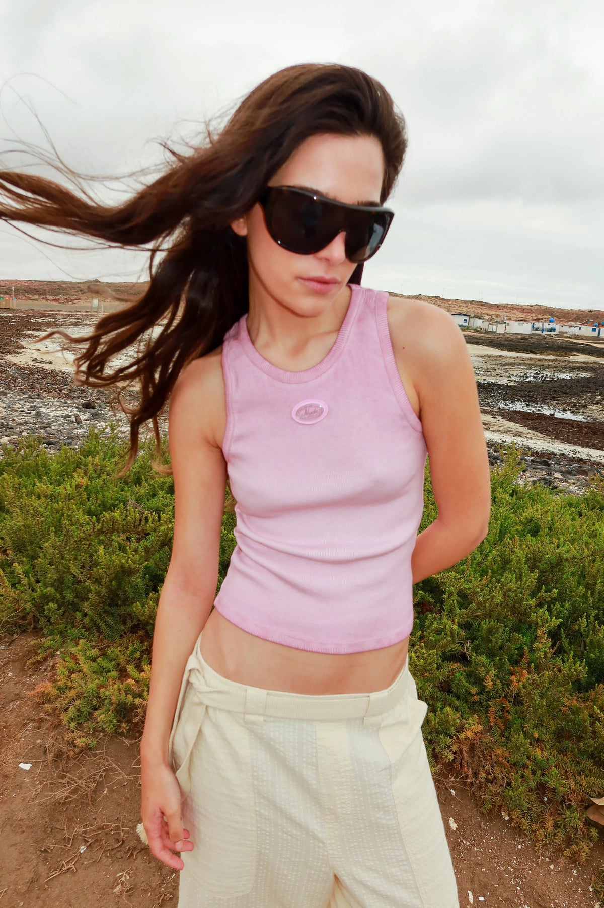 Regina Tank Top Washed Pink