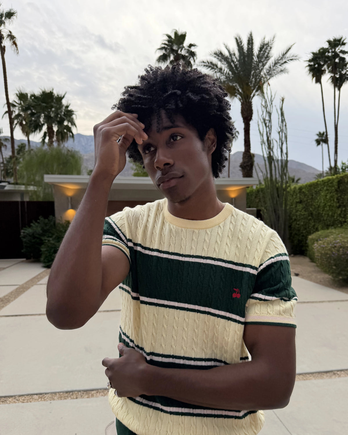 Costa Knit Tee Green