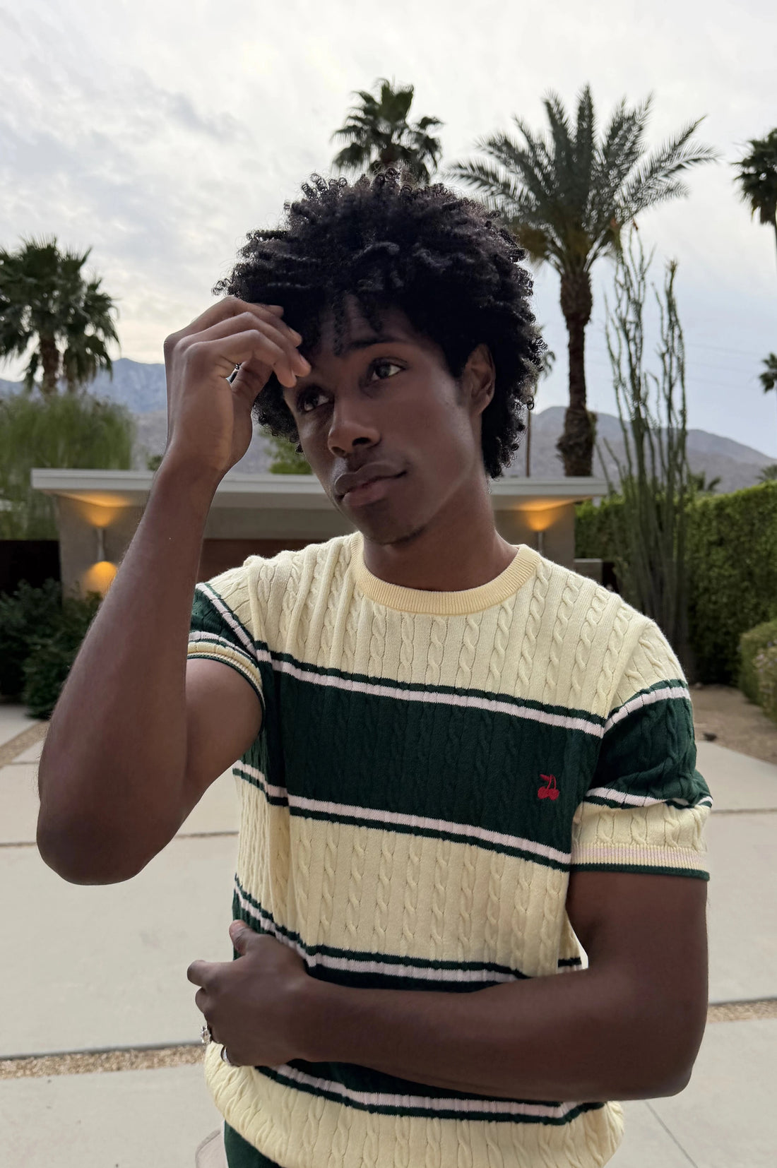 Costa Knit Tee Green