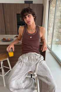 Contrast Stitch Tank Top 2xPack