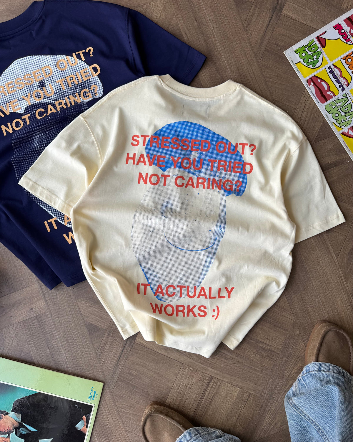 Mushroom Tee Soft Yellow