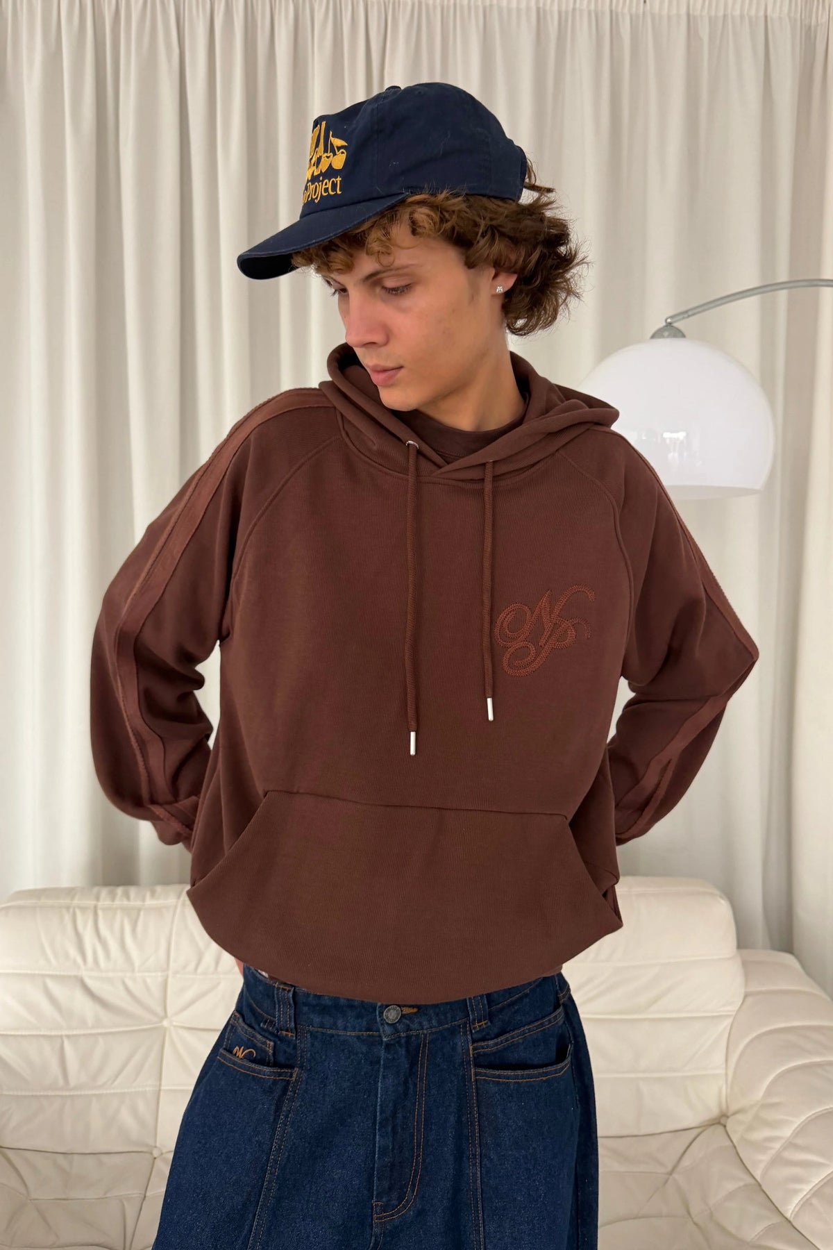 Script Hoodie Brown