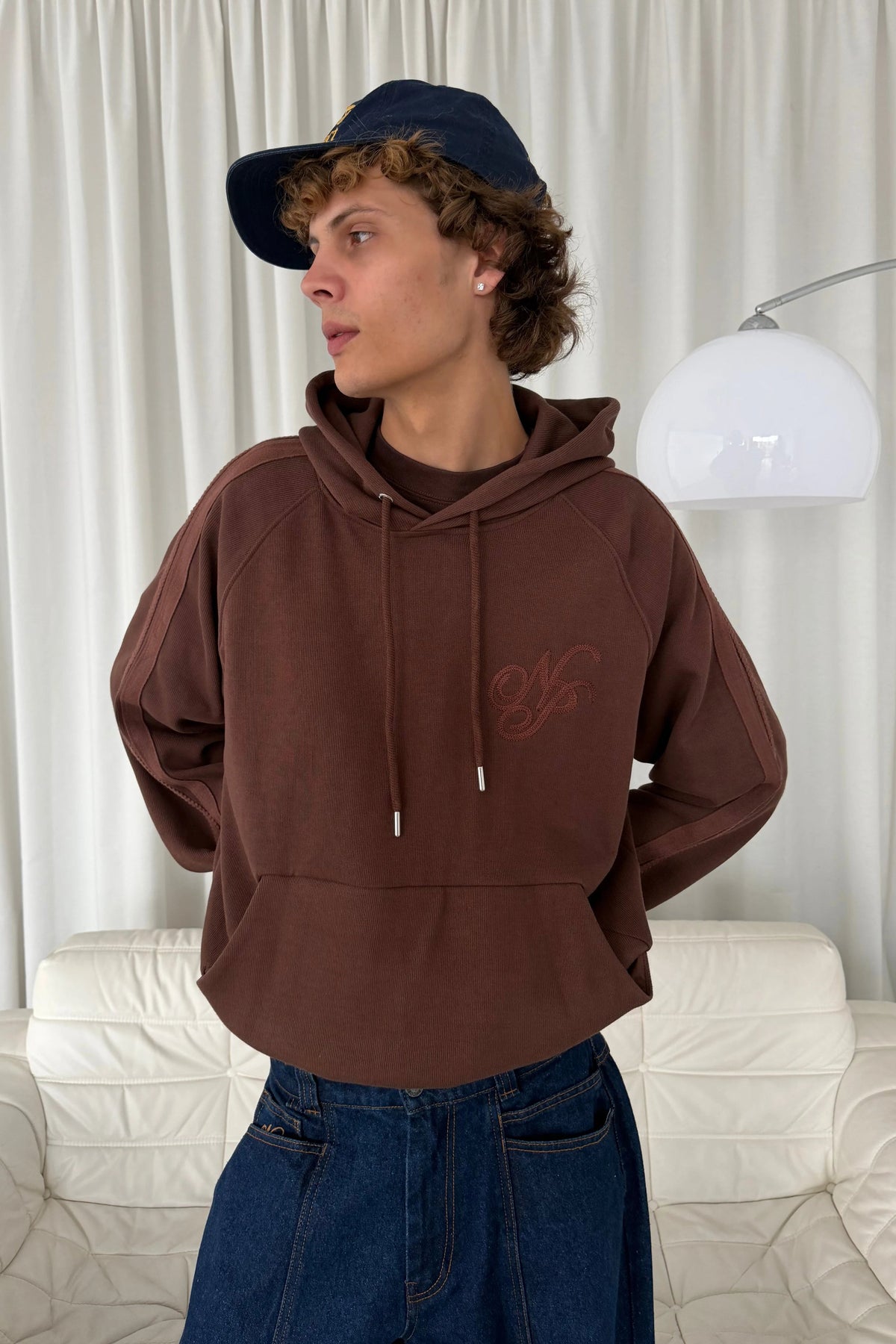 Script Hoodie Brown