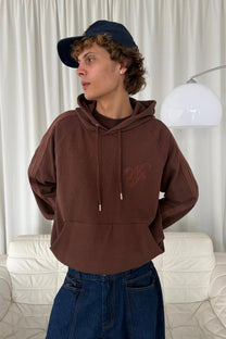 Script Hoodie Brown