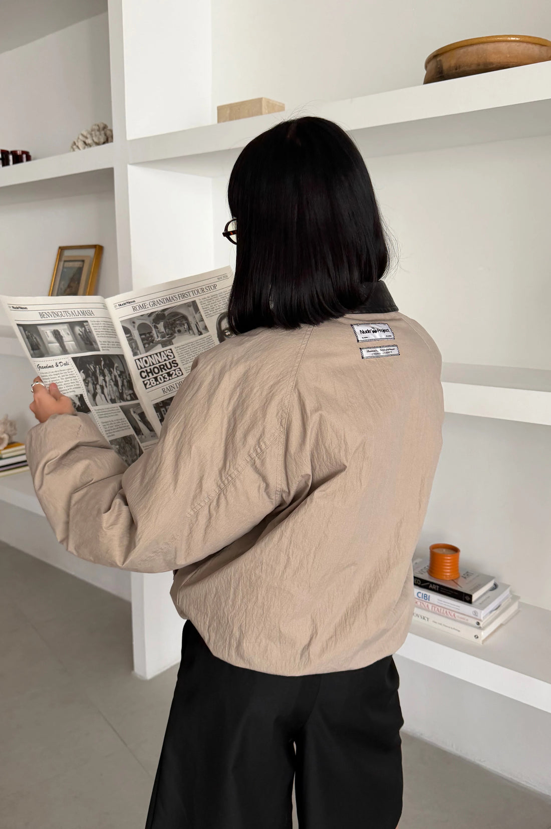 The Freelancer Bomber Jacket Beige
