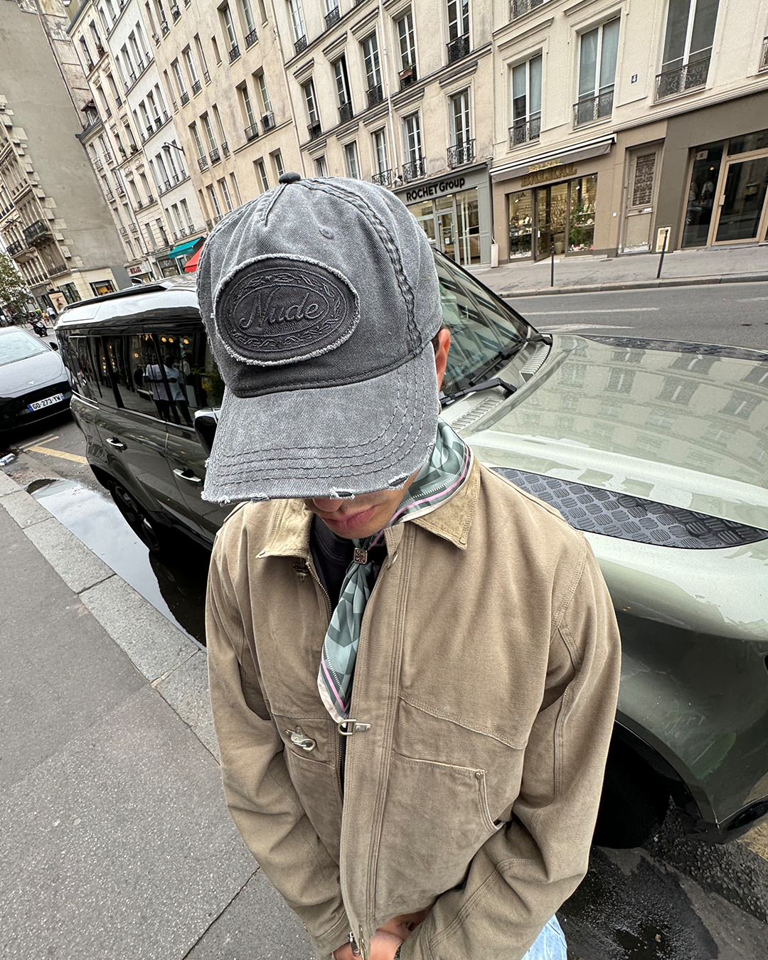 Laurel Denim Cap Black