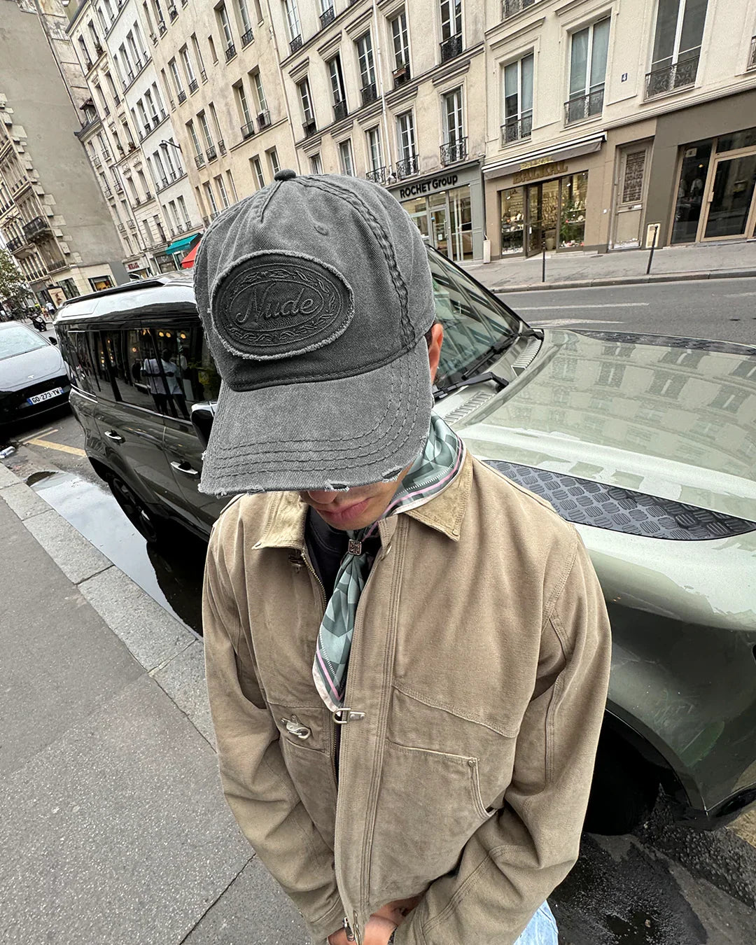 Laurel Denim Cap Black