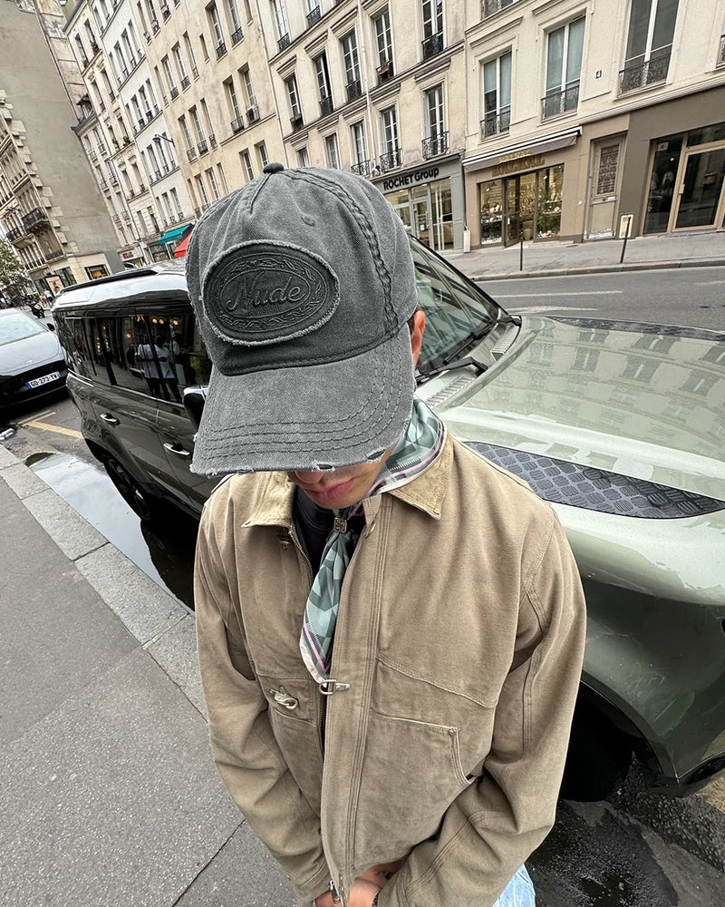 Laurel Denim Cap Black