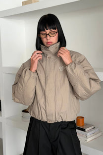 The Freelancer Bomber Jacket Beige