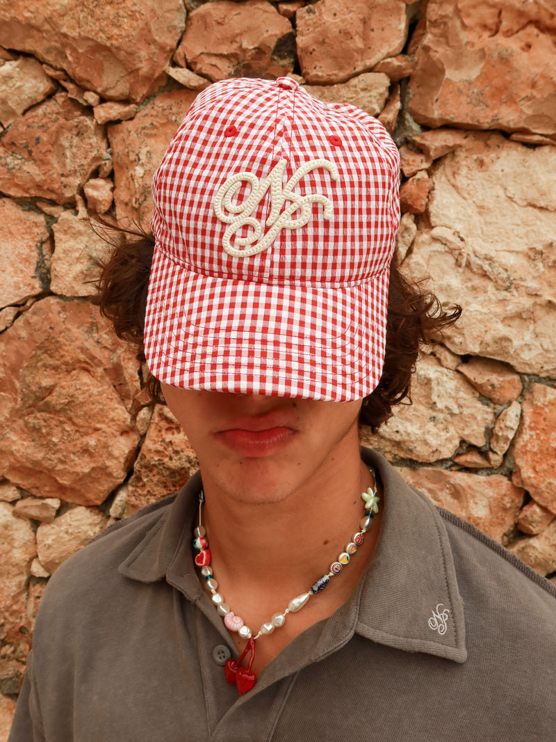 Vichy Cap Red