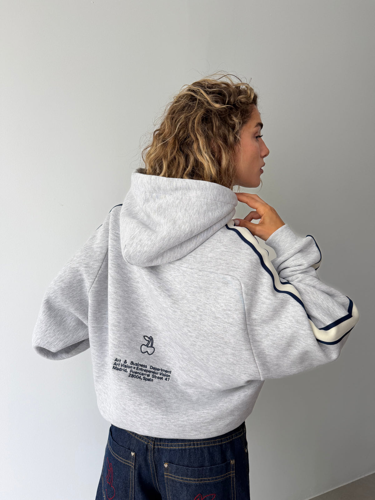 Biggie Hoodie Grey Melange