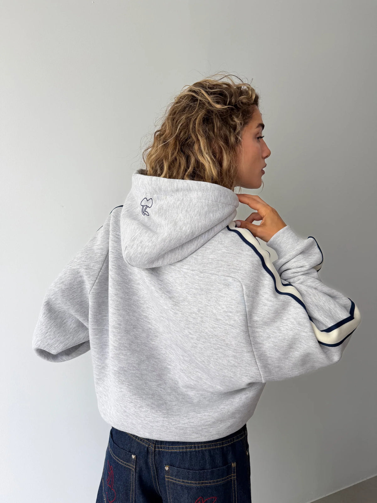 Biggie Hoodie Grey Melange