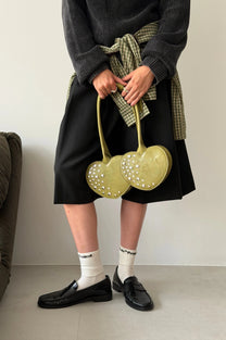 Cherry Leather Bag Green