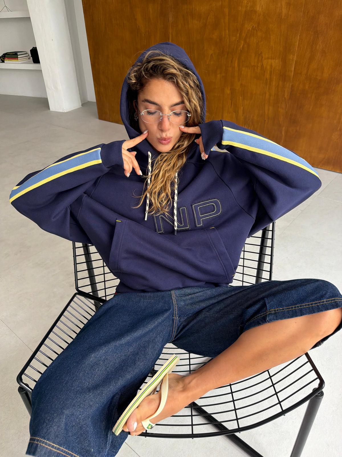 Biggie Hoodie Navy