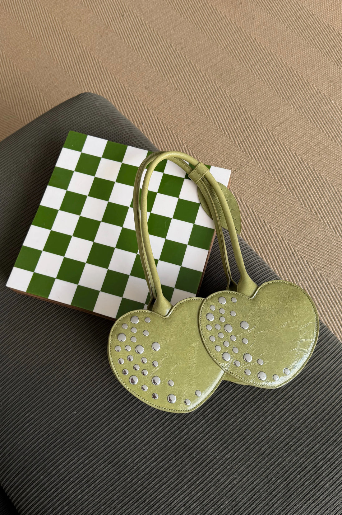 Cherry Leather Bag Green