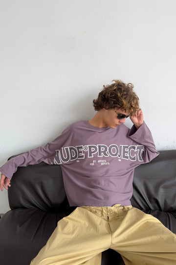 Macro Long-Sleeve Tee Lilac