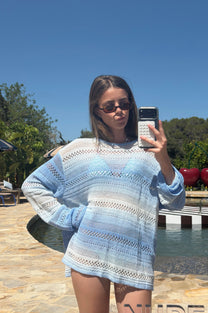 Es Vedra Knit Sweater Blue