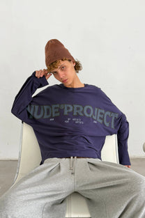 Macro Long-Sleeve Tee Navy